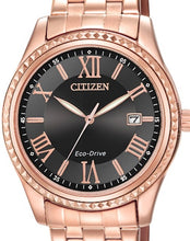 Load image into Gallery viewer, Authentic CITIZEN Eco-Drive Rose Gold Stainless Steel Ladies Watch Maverick Sales 1
