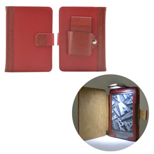 COODIO Kindle 4/5 Premium Lighted Leather Cover Sleeve Case with Bright Led Light