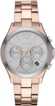 Load image into Gallery viewer, Authentic DKNY Parsons Rose Gold Stainless Steel Chronograph Ladies Watch
