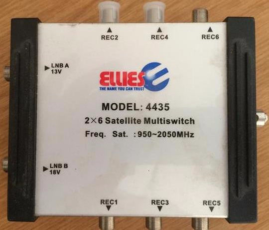 ELLIES 2 x 6 Satellite Multiswitch - Model 4435