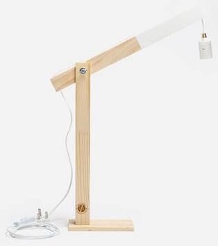 FIELA Table Lamp – White & Natural