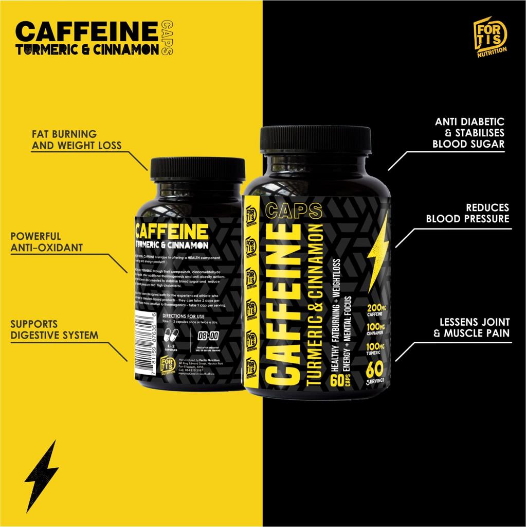 FORTIS NUTRITION Caffeine Healthy Fat Burner - 60's