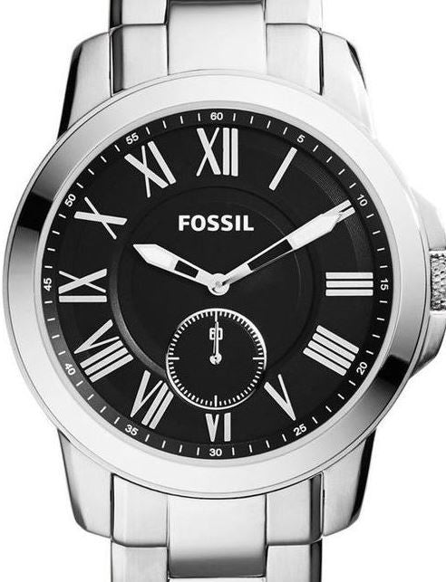 Authentic FOSSIL Grant Slimline Stainless Steel Mens Watch