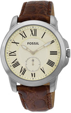 Load image into Gallery viewer, Authentic FOSSIL Grant Slimline Brown Leather Mens Watch

