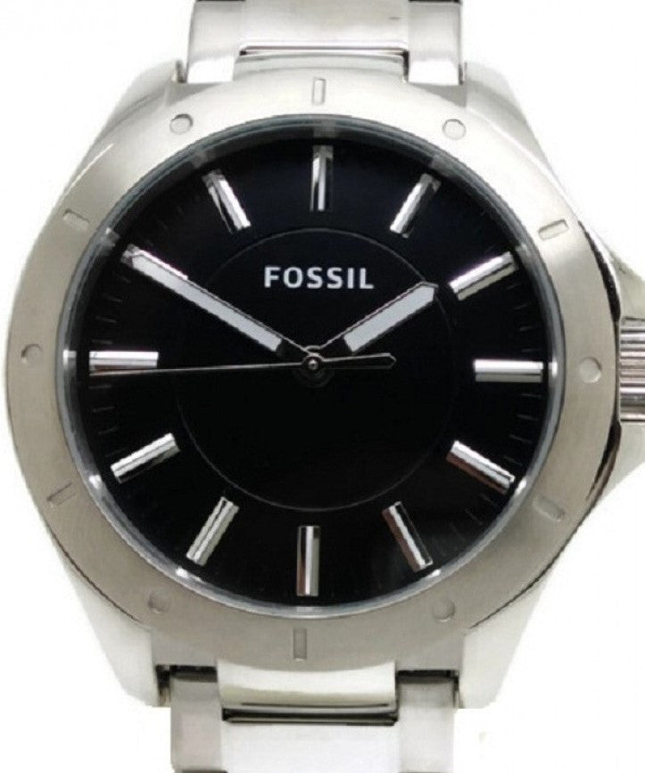 Authentic FOSSIL Stainless Steel Black Dial Mens Watch