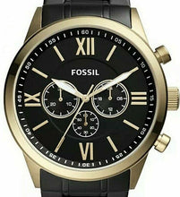 Load image into Gallery viewer, Authentic FOSSIL Flynn Black Stainless Steel Chronograph Mens Watch
