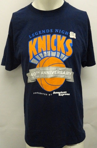 Authentic HANES BEEFY T Legends Night Knicks 40th Anniversary T-Shirt Shirt