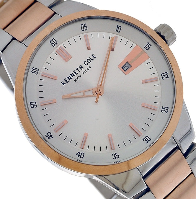 Authentic KENNETH COLE Two Tone Stainless Steel Mens Watch