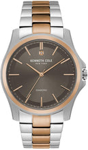 Load image into Gallery viewer, Authentic KENNETH COLE Diamond Accented Two Tone Stainless Steel Mens Watch
