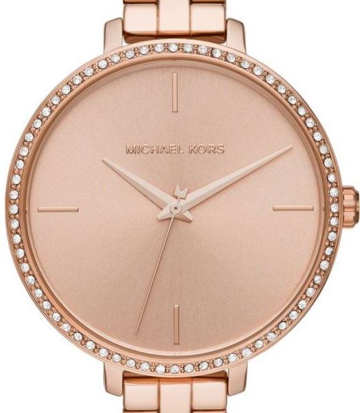 Authentic MICHAEL KORS Charley Crystal Accented Rose Gold Ladies Watch