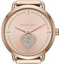 Load image into Gallery viewer, Authentic MICHAEL KORS Portia Heart Rose Gold Ladies Watch
