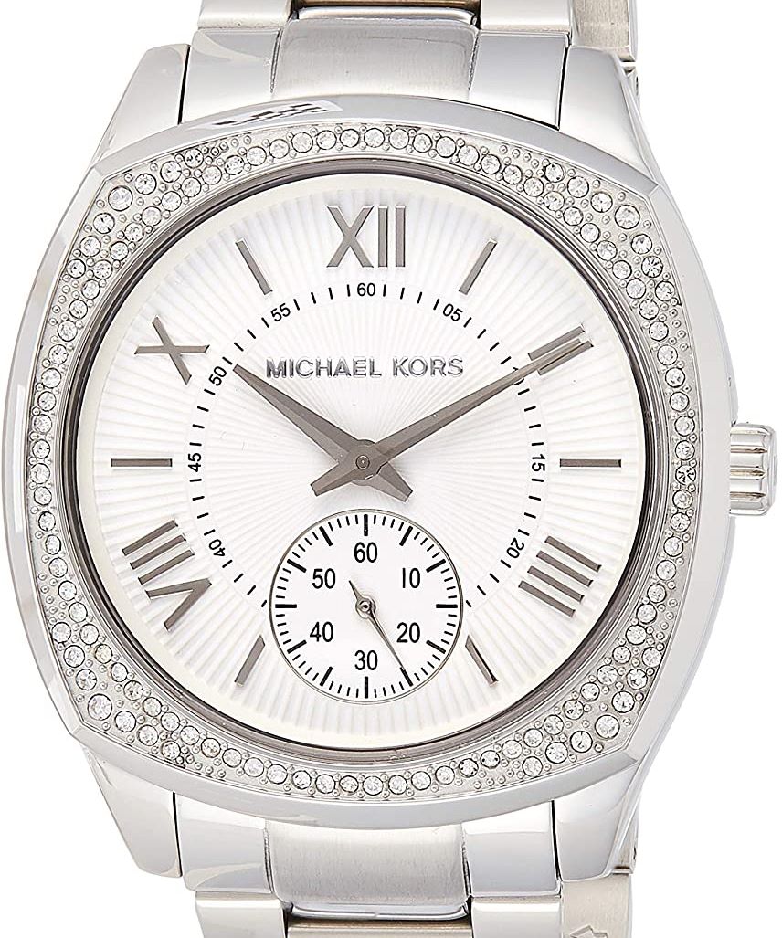 Authentic MICHAEL KORS Bryn Crystal Accented Stainless Steel Ladies Watch
