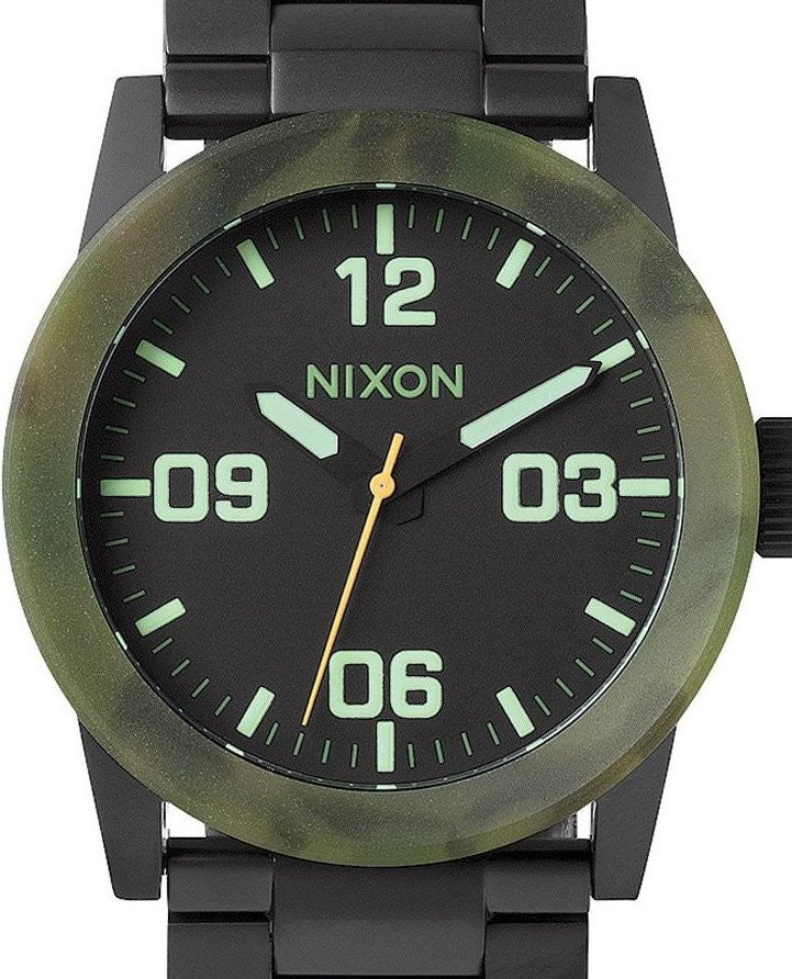 Authentic NIXON Private Black Stainless Steel Mens Watch