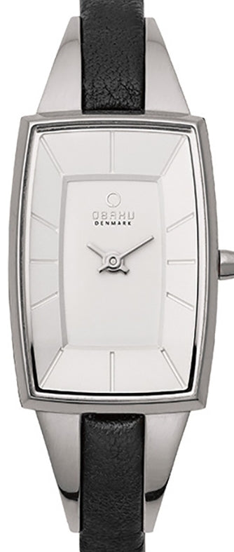 Authentic OBAKU Denmark Black Leather Ladies Watch
