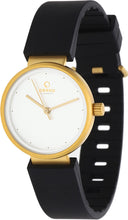 Load image into Gallery viewer, Authentic OBAKU Denmark Harmony Black Silicone Ladies Watch
