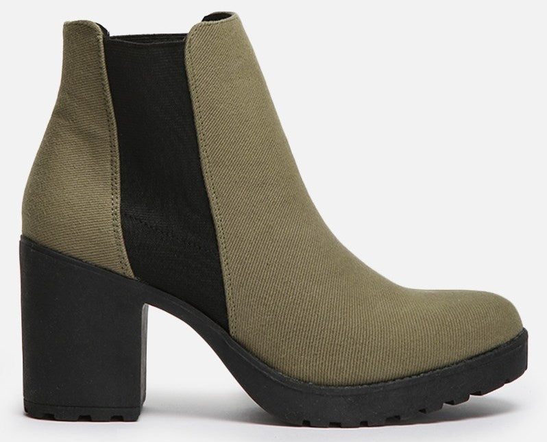ONLY Brooke Bootie - Olive Green