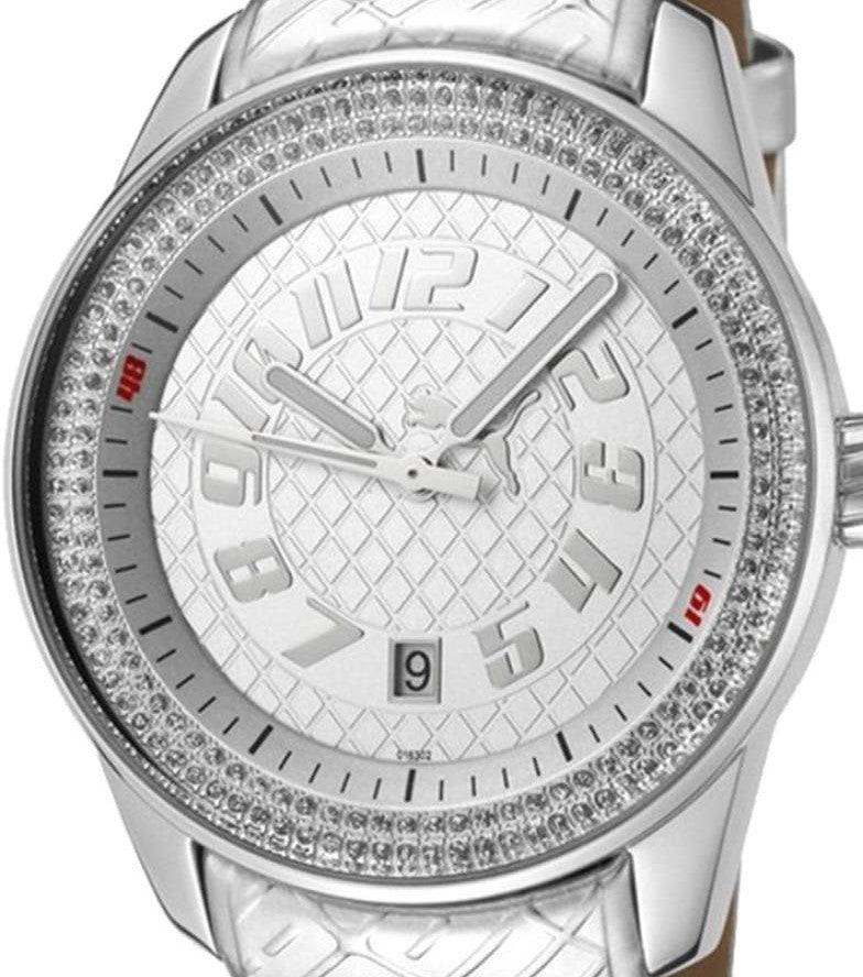 Authentic PUMA Race Silver Large Dial Ladies Watch