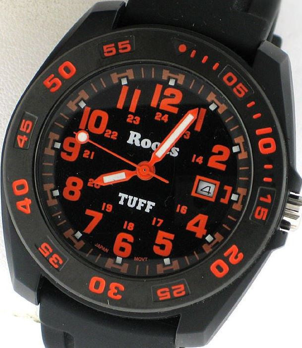 Authentic ROOTS TUFF Blackout Mens Sports Watch