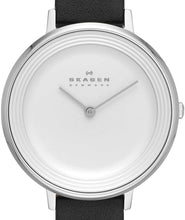 Load image into Gallery viewer, Authentic SKAGEN Denmark Ditte Black Leather Ladies Watch
