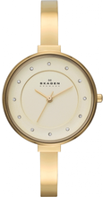 Load image into Gallery viewer, Authentic SKAGEN Denmark Gitte Crystal Accented Gold Tone Ladies Watch
