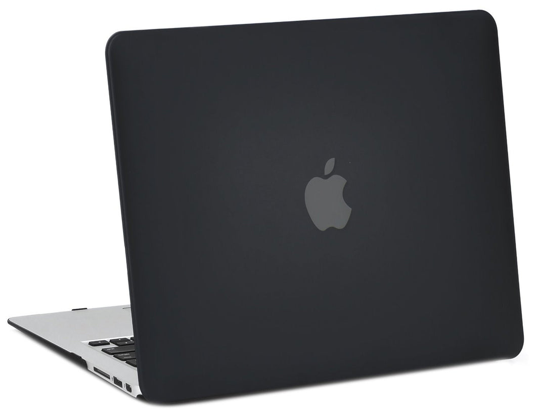 TopCase Rubberized Black Hard Case Cover for Macbook Air 13