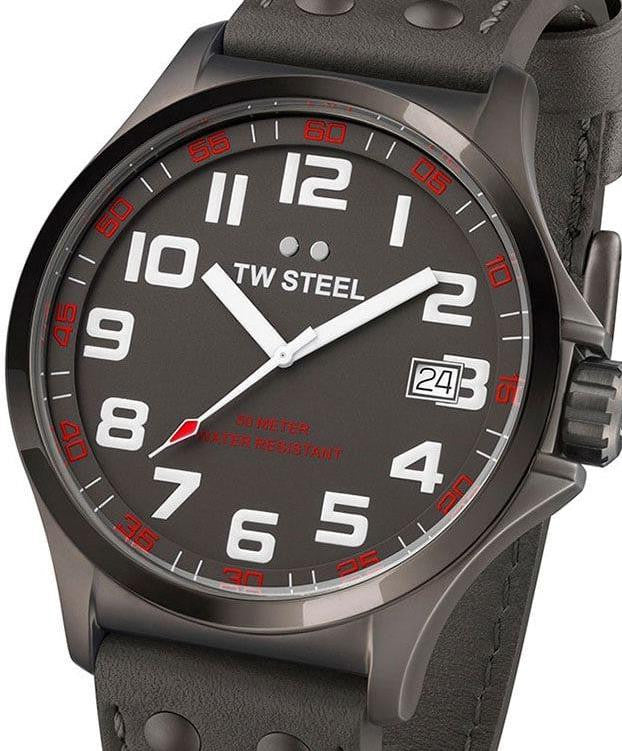 Authentic TW STEEL Pilot Titanium PVD Mens Watch