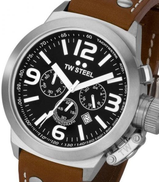 Authentic TW STEEL Canteen Chronograph Mens Watch