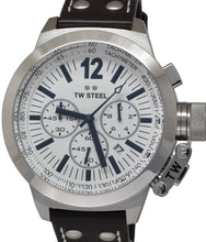 Load image into Gallery viewer, Authentic TW STEEL CEO Canteen Black Leather Chronograph Mens Watch
