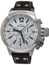Load image into Gallery viewer, Authentic TW STEEL CEO Canteen Black Leather Chronograph Mens Watch
