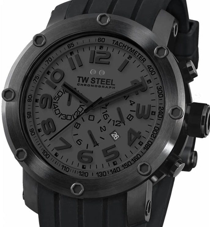 Authentic TW STEEL Grandeur Tech Chronograph Oversized Mens Watch