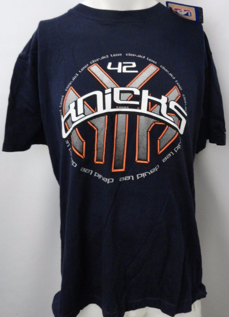 Authentic UNK NBA New York Knicks David Lee # 42 Basketball T-Shirt Shirt