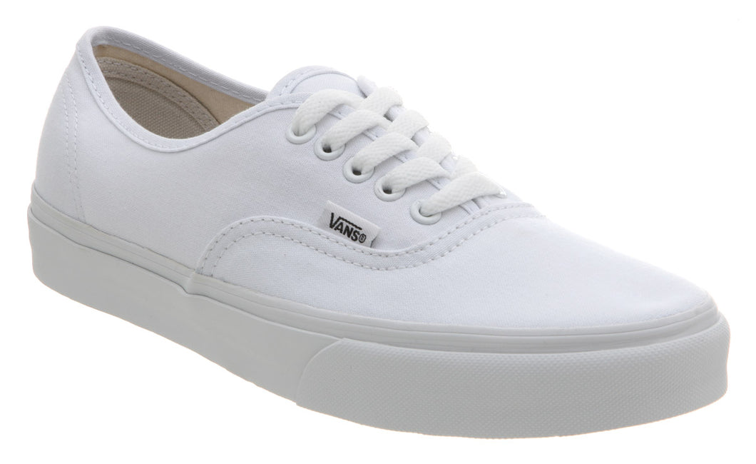 Authentic VANS True White Canvas Sneakers - Size 9