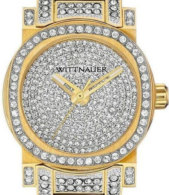 Authentic WITTNAUER Adele Crystal Pave Stainless Steel Ladies Watch